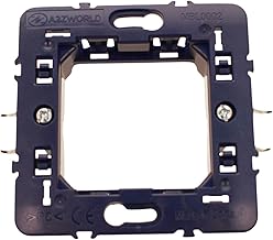 1 x Frame Bracket Compatible with Bticino Living International and Living Light, 2 Modules for 502 Box, MBL Series, Blue