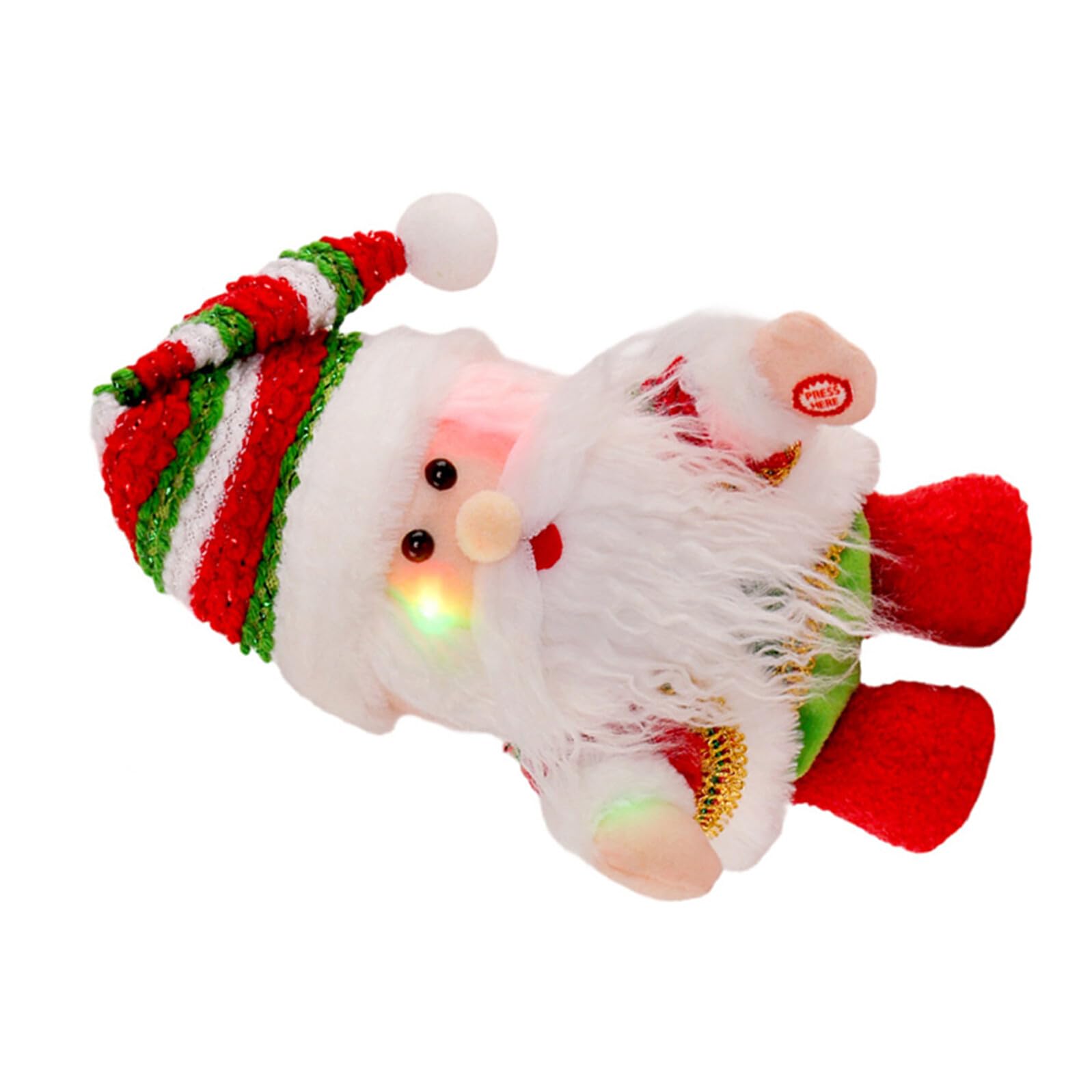 Homoyoyo Statuina Musicale di Babbo Natale Movimento Giocattolo Natalizio Decorativo Figura Musicale per Feste Invernali Calze della Befana Artigianali Bomboniere per Decorazioni di Natale