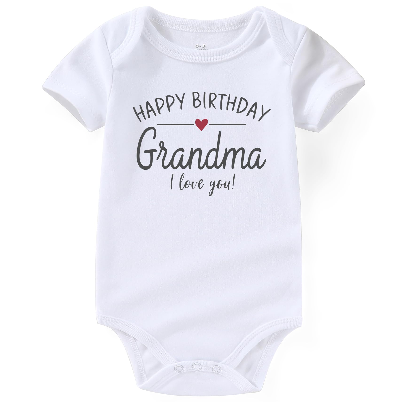 AcwssitHappy Birthday Grandma Newborn Baby Boy'S Clothing Outfit Infant Funny Baby Girl Clothes