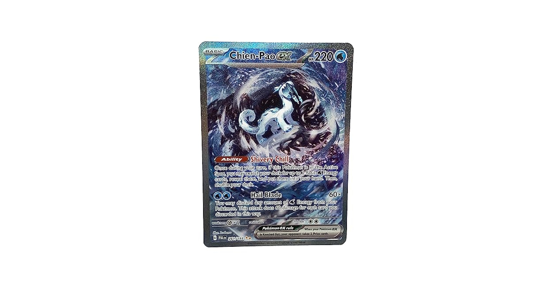 Amazon.com: Pokemon - Chien Pao ex 261/193 - Paldea Evolved