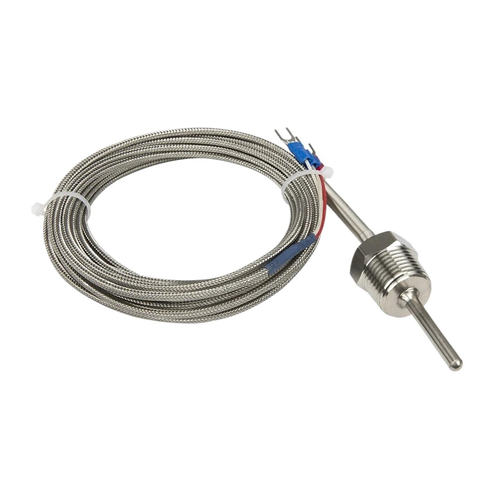 Sensor de temperatura RTD PT100 para regular calor en tuberías con rosca metálica PT1 2 5