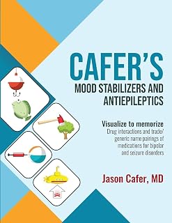 Cafer's Mood Stabilizers and Antiepileptics: Drug Interactions and Trade/generic Name Pairings of Medications for Bipolar and Seizure Disorders (Visualize to Memorize)