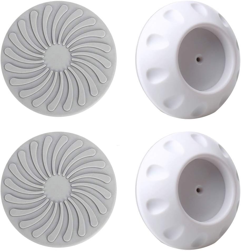 Callowesse® Baby Gate Wall Protector for Stair Gates, Pet Gates, Dog Gates and Hallway Gates. Cups Protect Your Walls from Marking - White (4 Pack)