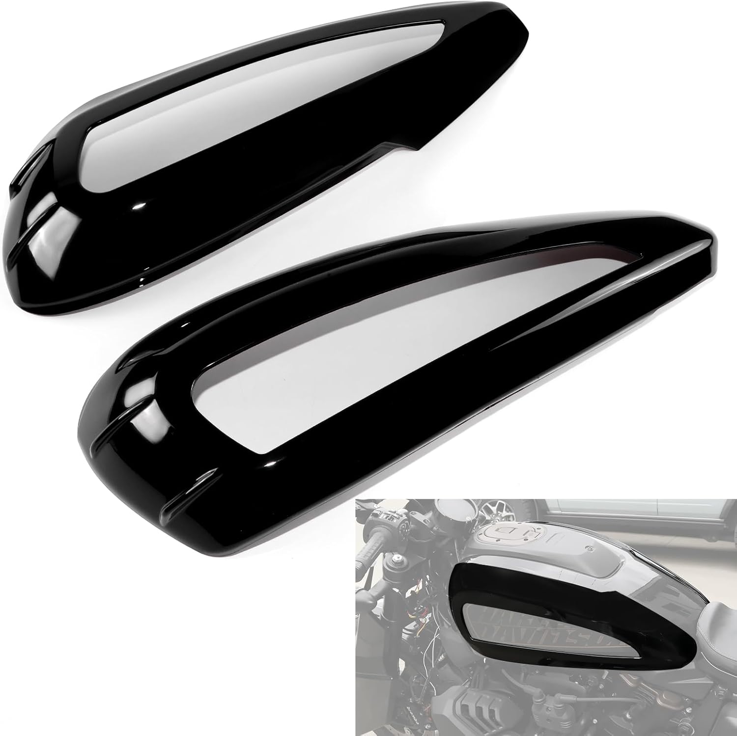 Fuel Tank Trim Cover for Sportster S 1250, Motorcycle Tank Trim Cap Fuel Shrouds Side Body Stickers Plate Fairing Cowl For Harley Sportster S 1250 RH1250S 2021 2022 2023 Accessories