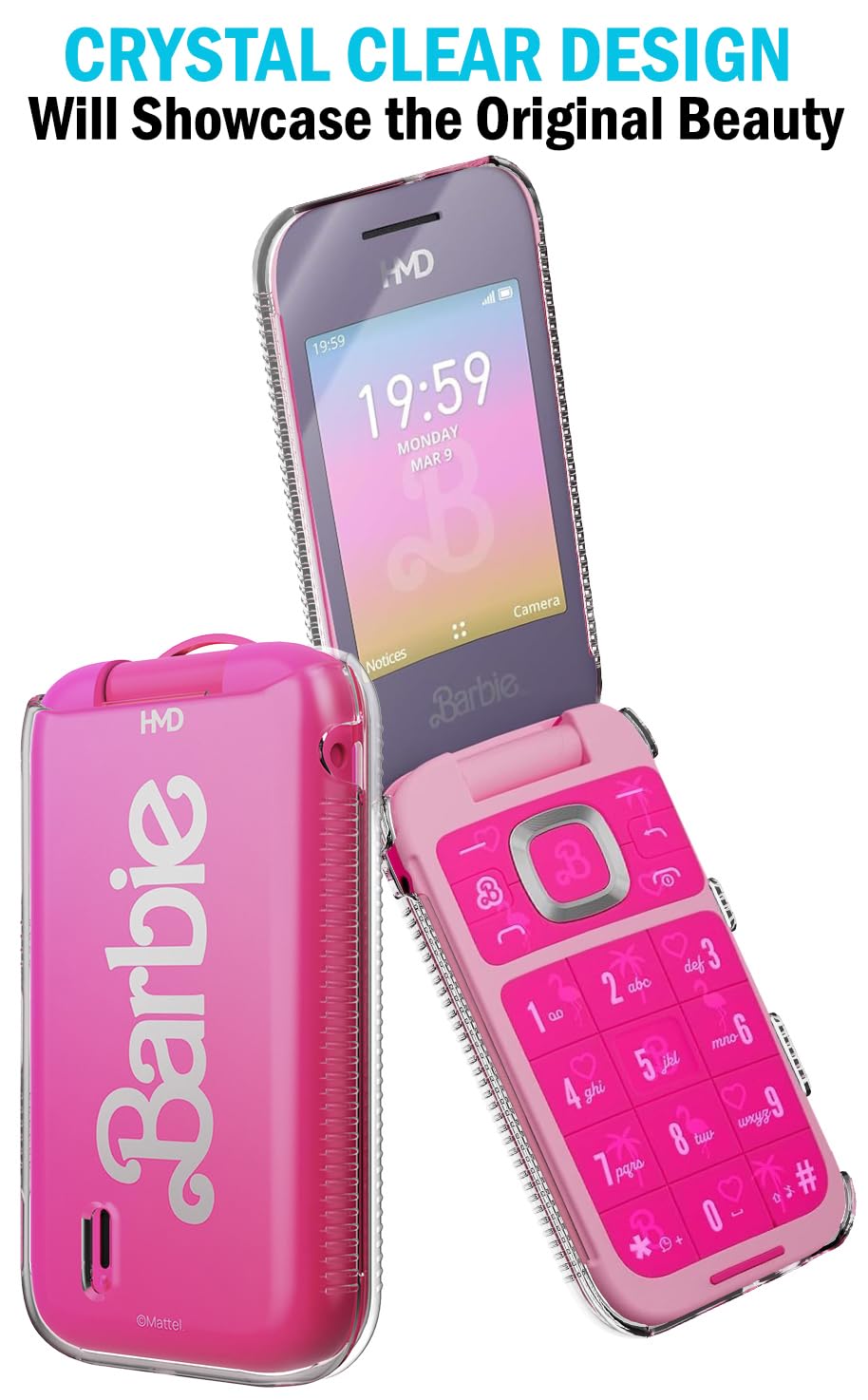 Nakedcellphoneclear Case For Hmd Barbie Phone Usa Version Only