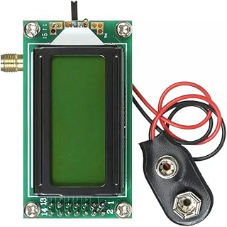 NATEFEMIN 1-500 MHz 9V/30mA High Accuracy RF Frequency Counter 0802 LCD Display Hertz Tester Module for Ham Radio Accessory