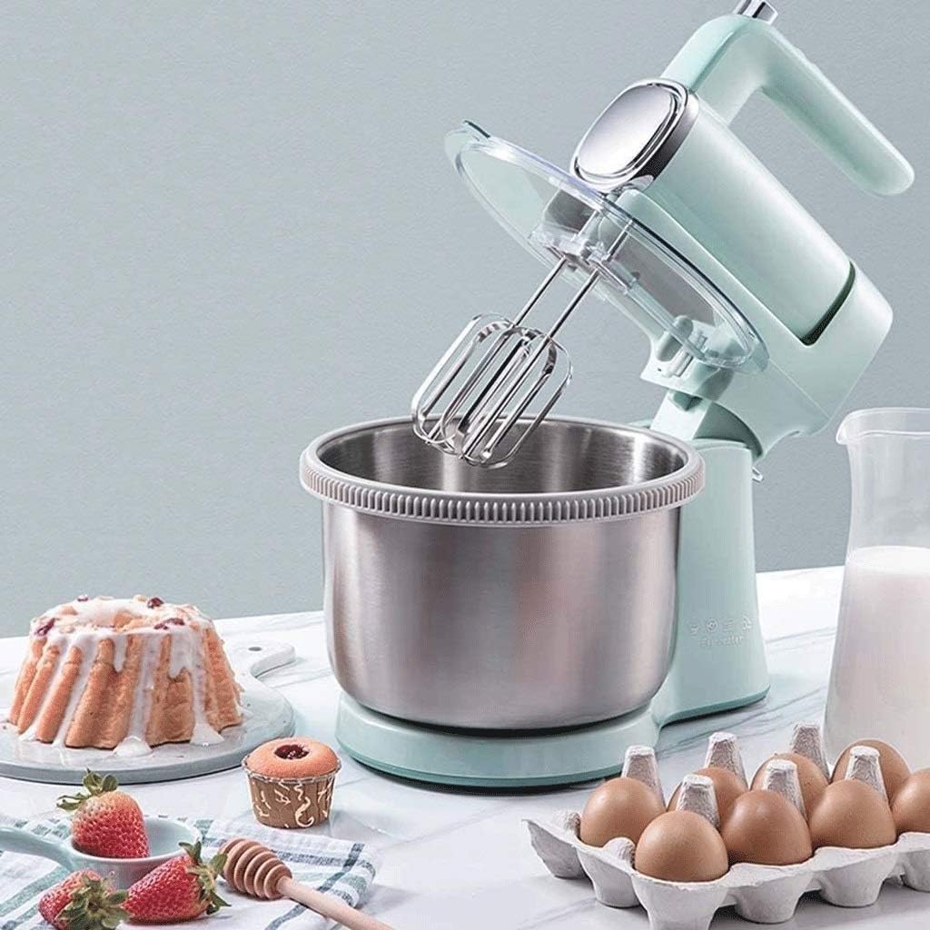 Electric Handheld Food Mixer Egg Cream Blender Food Processor Whisk Food Grade Gears One Button to Remove Durable