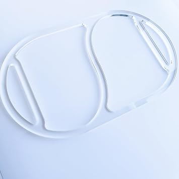 Oval 2 Section Valet Tray Router Template, Clear Acrylic Router Jig, Woodworking Template, Craft Template