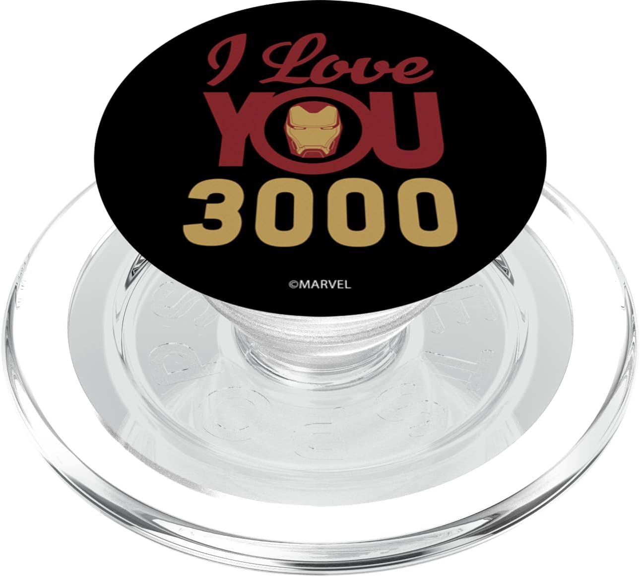Marvel Avengers: Endgame I Love You 3000 Iron Man Mask PopSockets MagSafe PopGrip for iPhone