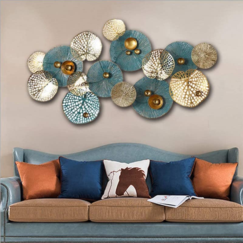 RHD VIVA DÉCOR Metal wall art hanging, Easy handling, Decorative item for living room, dining room,bedroom,home, office, café and for gift purpose, 26X2X46 IN-Multicolor SIZE (46 * 2 * 23.5*INCH)