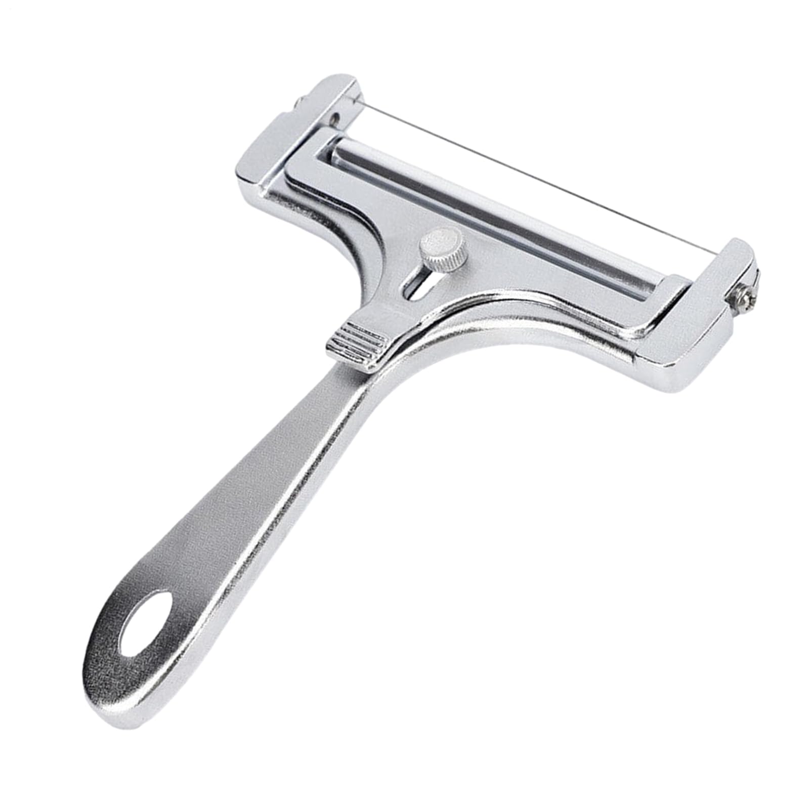 Stainless Steel Slicer for Precise Cheese Cubes - Wire Cheese Cutter – Heavy Duty Adjustable Thickness Shaving Tool for Brie, Gouda, Cheddar, Handheld Cheese Blade for Home Use, Snacks, and Parties