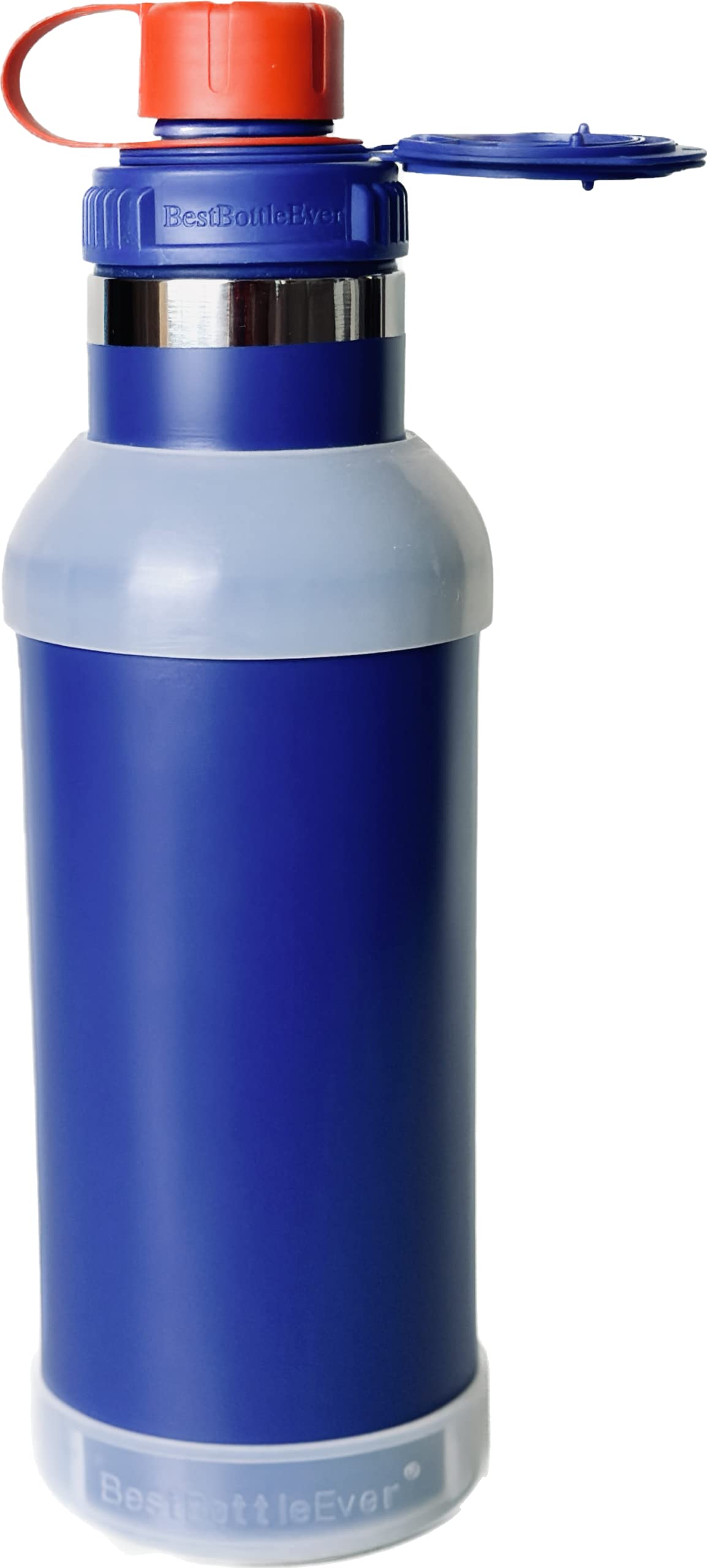 WOWBOTTLE Insulated Stainless Steel Water Bottle, 500ml Wide Mouth with Hanger, Leakproof Dishwasher Safe, Hot or Cold Beverage