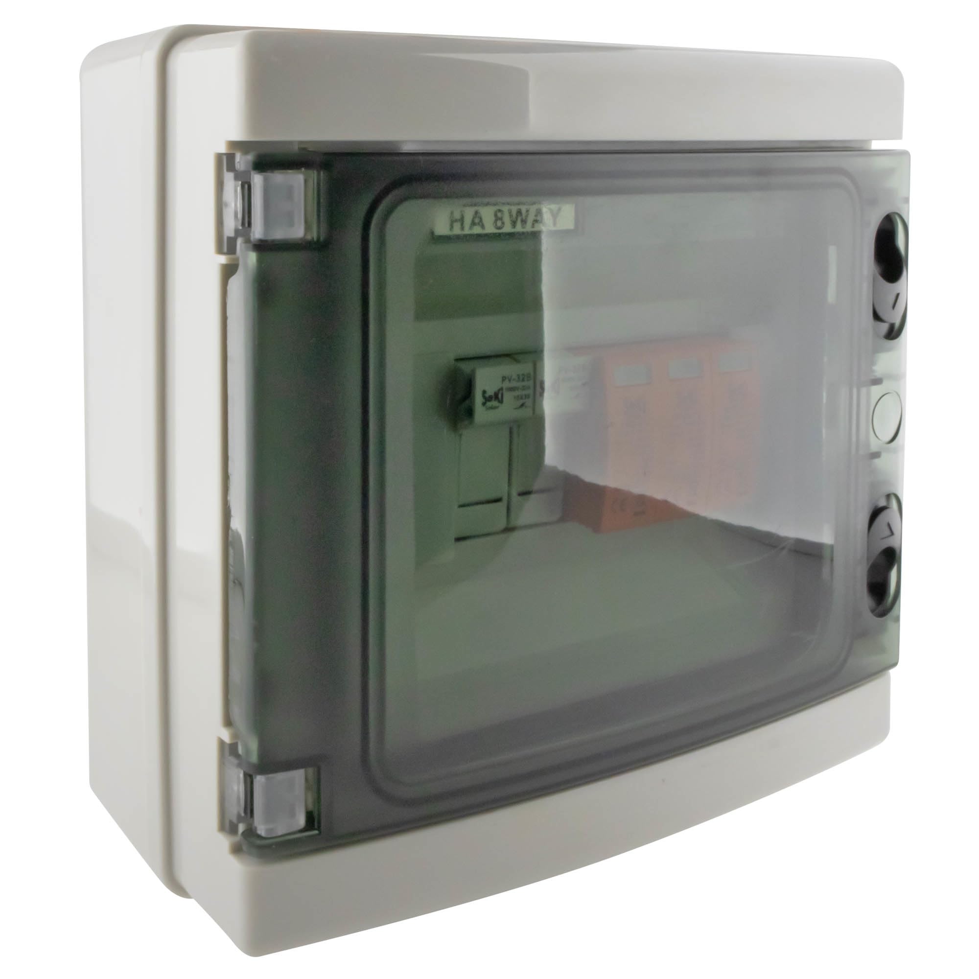 SeKi DC 1 String 3P T2 Solar Anschlusskasten Überspannungsschutz/Blitzschutz 32A 1000V; Aufputz Gehäuse IP65 8 Module; PV Photovoltaik