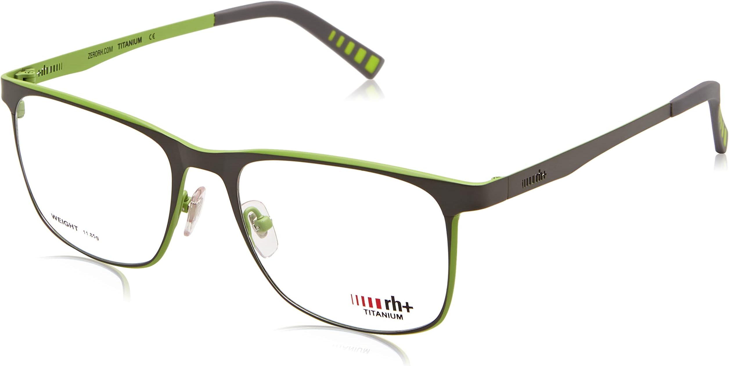 rh+ RH436V03 Glasses, Gun Metal (Ruthenium)-BL, 54 Men's, Gun Metal (Ruthenium)-bl