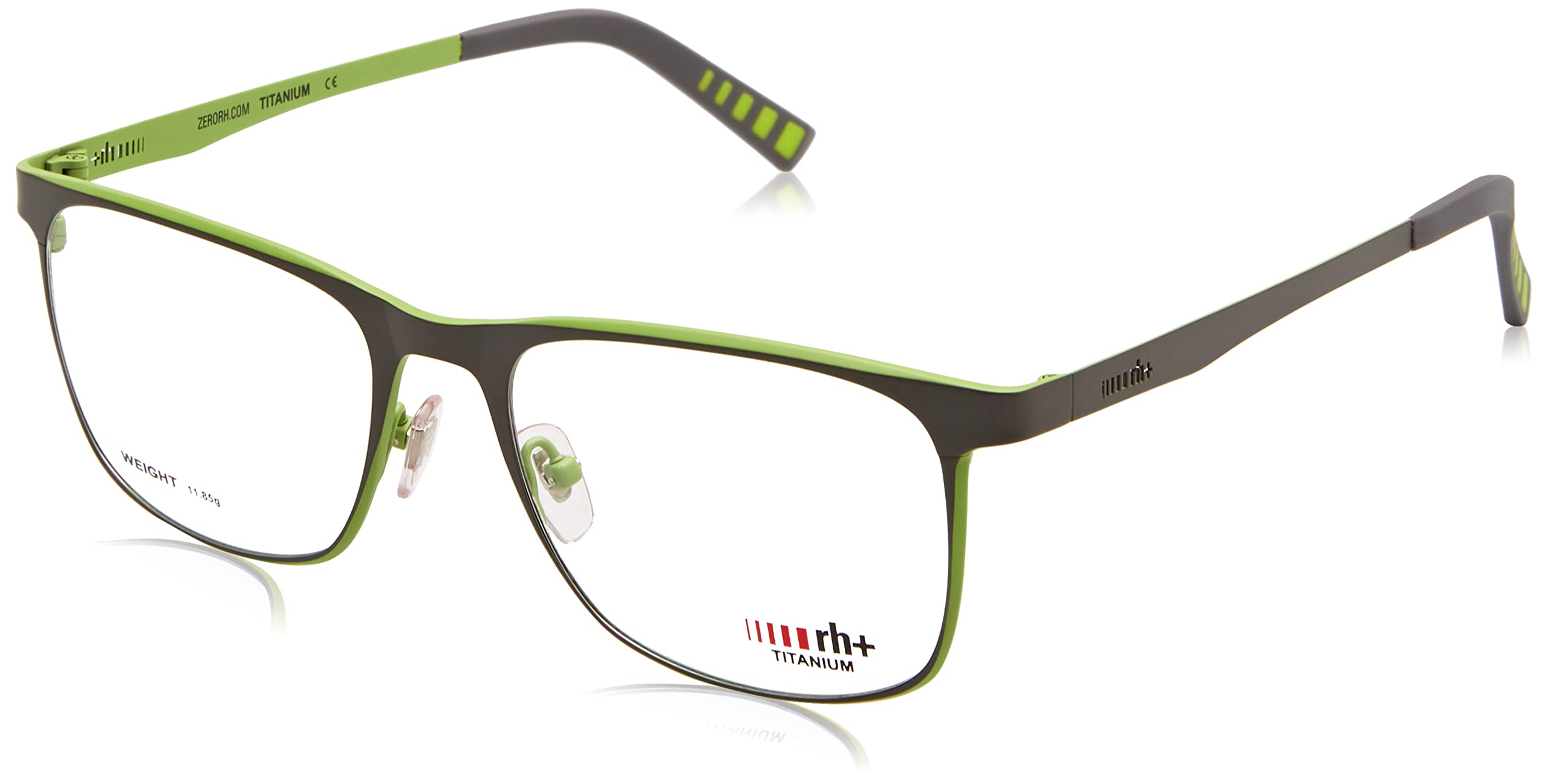 rh+ RH436V03 Glasses, Gun Metal (Ruthenium)-BL, 54 Men's, Gun Metal (Ruthenium)-bl