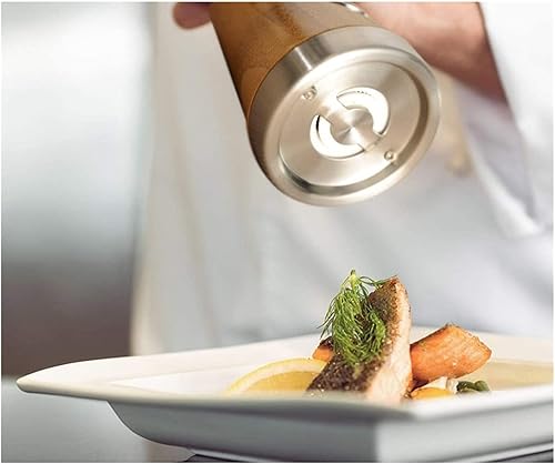 Miniatura 6 de Molinillo de pimienta, molinillo de sal, molinillo de madera de sal y pimienta, molinillo manual, grosor ajustable para barbacoa, botella de