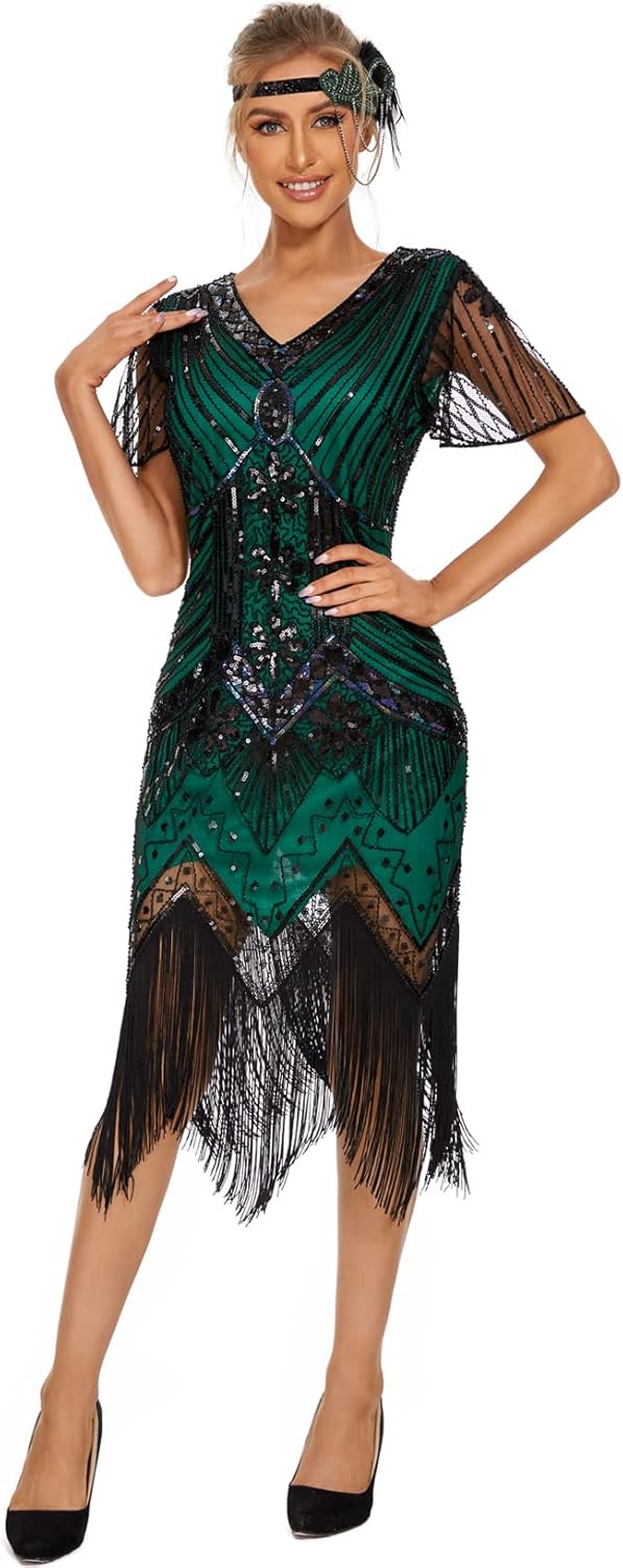 1920s Dresses for Women Flapper Dress Gatsby Dresses for Women Roaring 20's Dress - Image 4