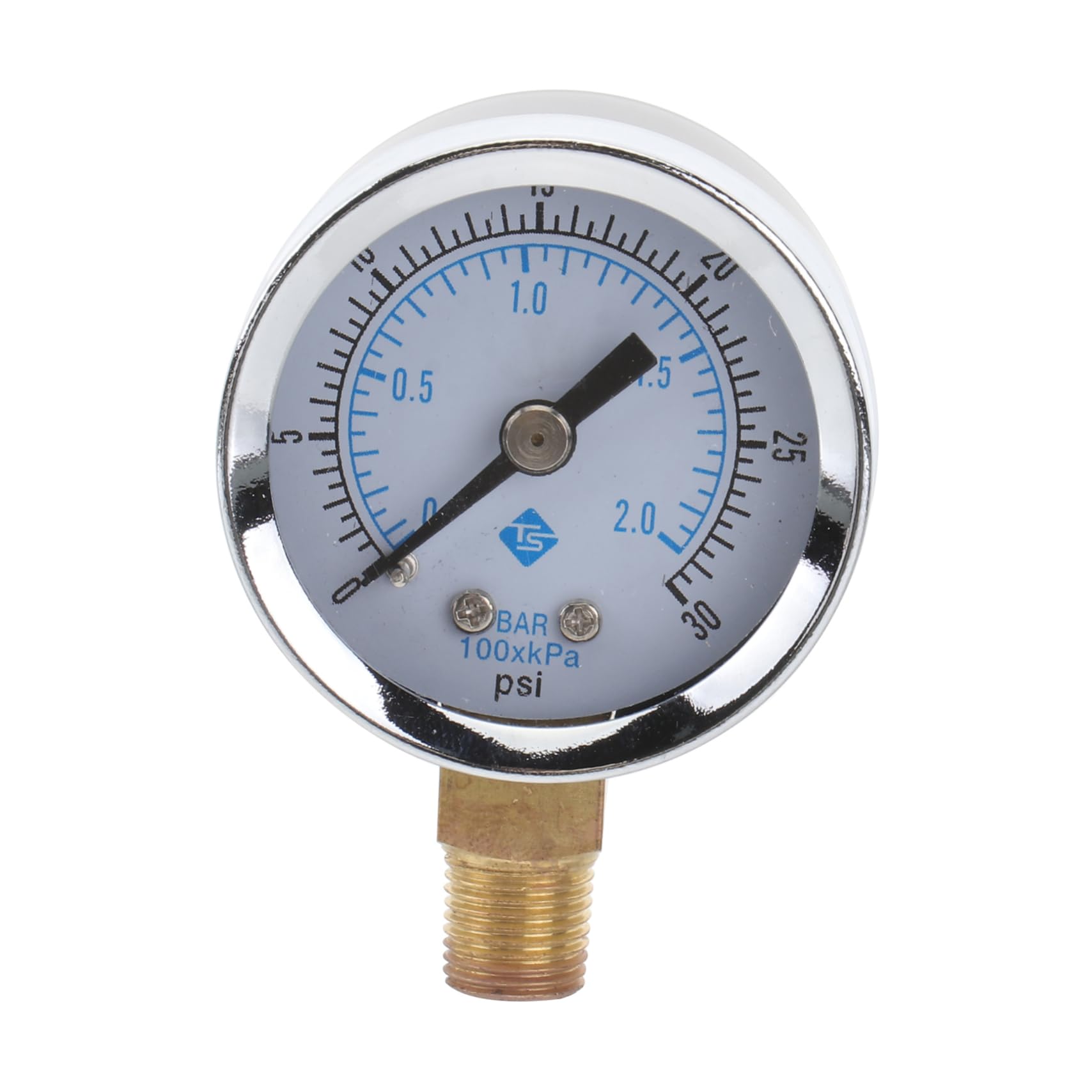 OUNONA Air Compressor Pressure Gauge Vacuum Gauge 0-30psi Range Oil Gas Measurement