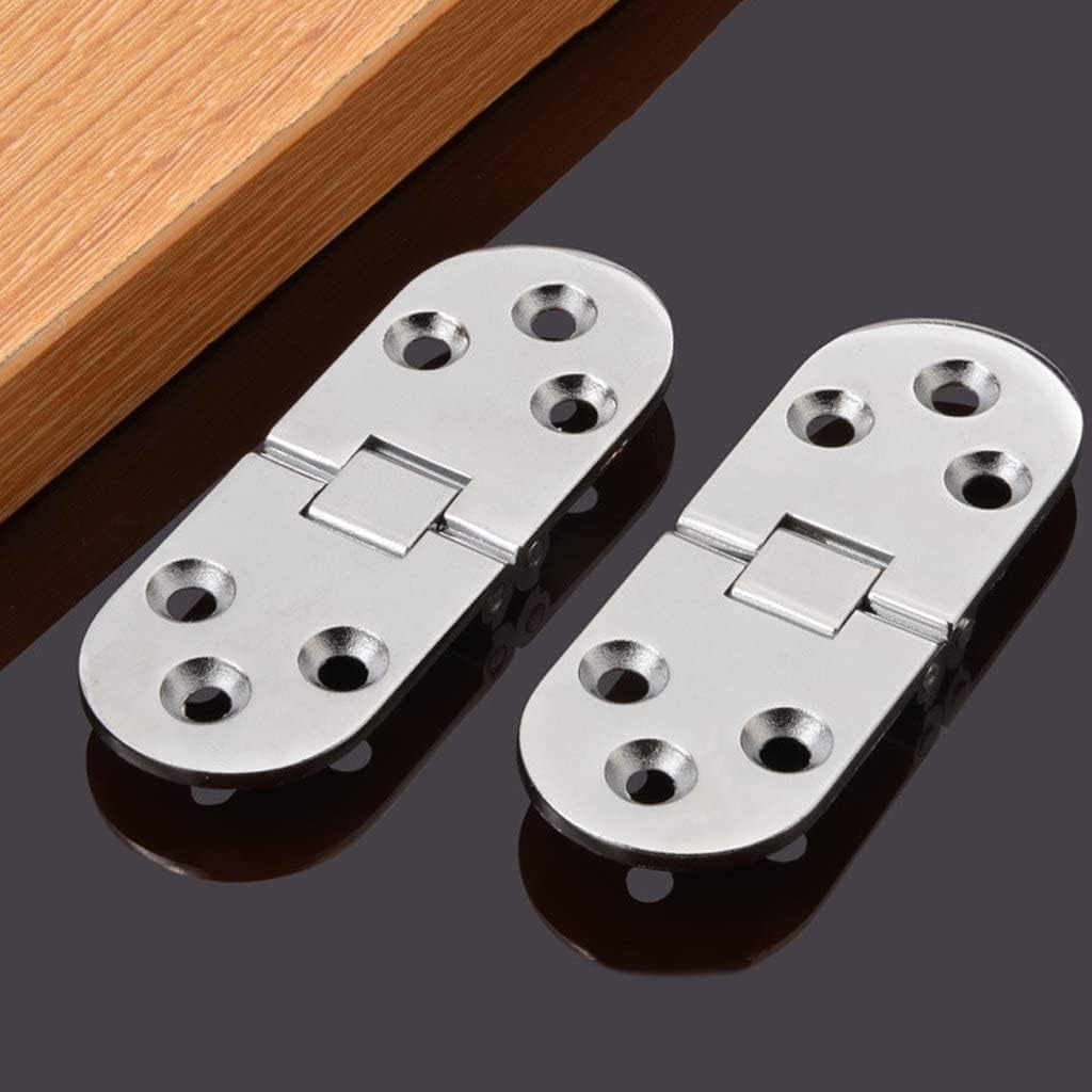 Folding Butt Hinges, Gate Hinges,shed Hinges,Butt Hinges, 2pcs Stainless Steel Glass Hinge Door Hinge Hinge Furniture Hinges, Silver