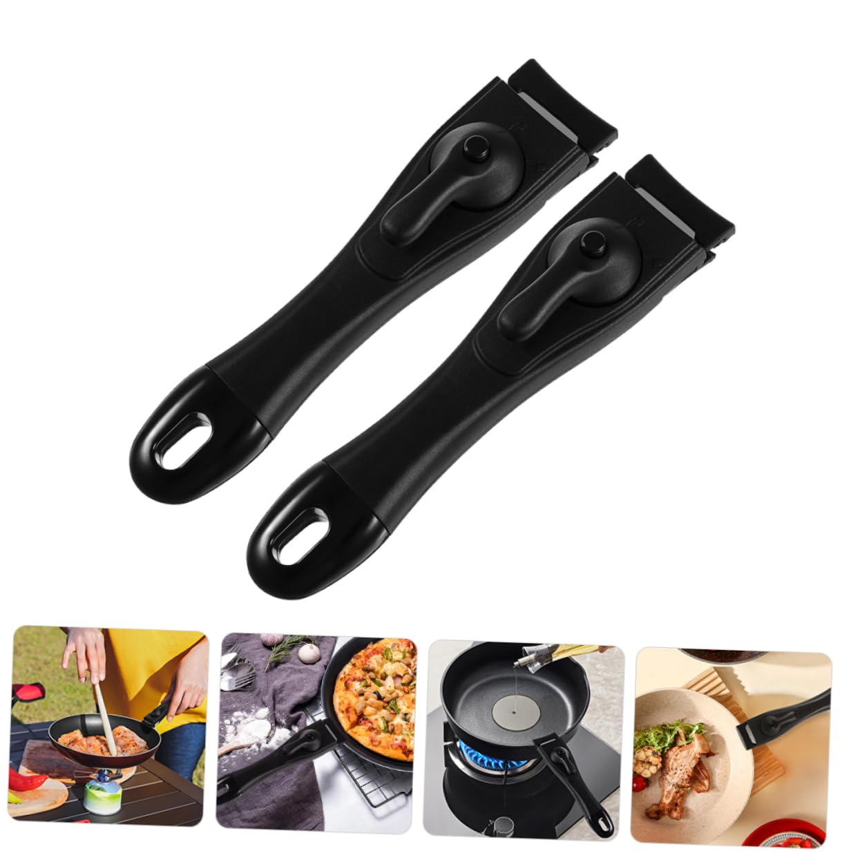 TOPBATHY 2stücke Silikon Topfgriff Ersatzgriff Abnehmbarer Griff Für Kochgeschirr Stabiler Griff Für Pfannen Und Töpfe Austauschbarer Milchtopfgriff Metalltopfgriff Mit Clip