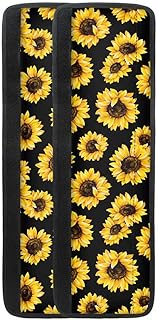chaqlin Juego de 2 fundas para manija de nevera, color amarillo, girasol, mantiene tu aparato de cocina limpio de manchas, manchas de comida, regalos para mujeres