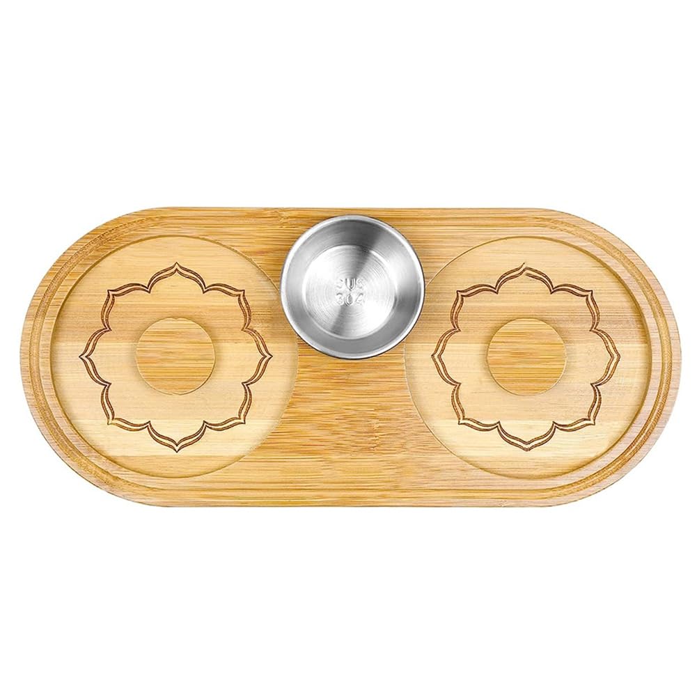 WisyurtBamboo Barkeepers Salt Box Sugar Rimmer Cocktail Salt Shaker for Bar,Home Bar Accessories for Seasoning