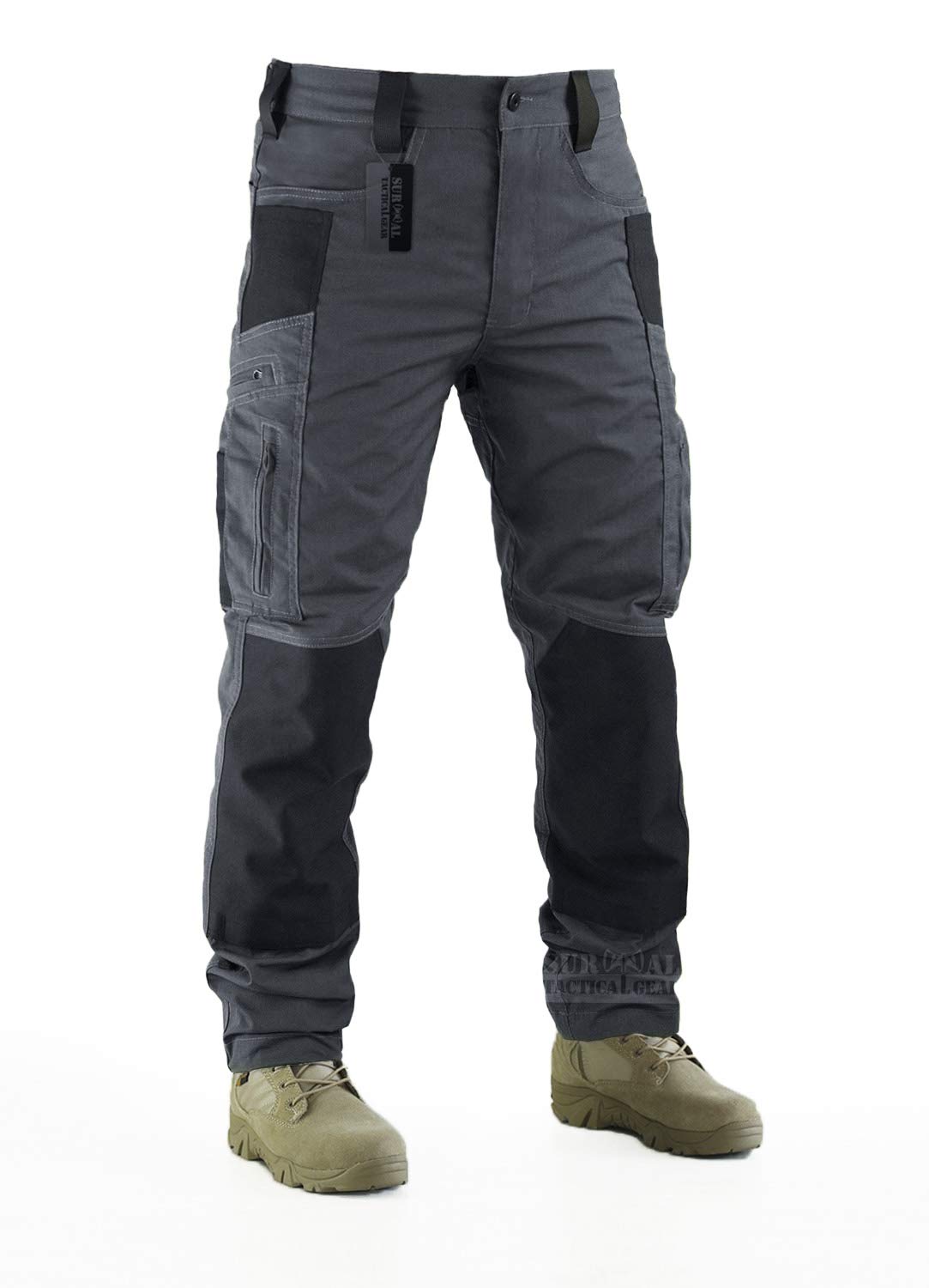 Combat Pant Motorcycle Riding Pants Ripstop Military Camo Trousers for Camping Hiking