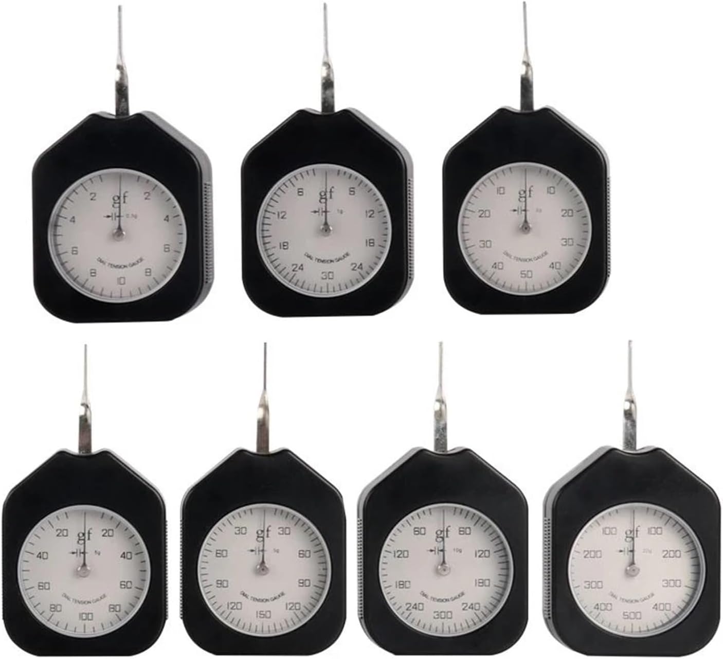ZERVA Dial Tension Gauge Analog Tension Meter, Tension Gauge Tension Tester 5g 10g 30g 50g 100g 150g 300g 500g (Color : Double Point, Size : 30G)