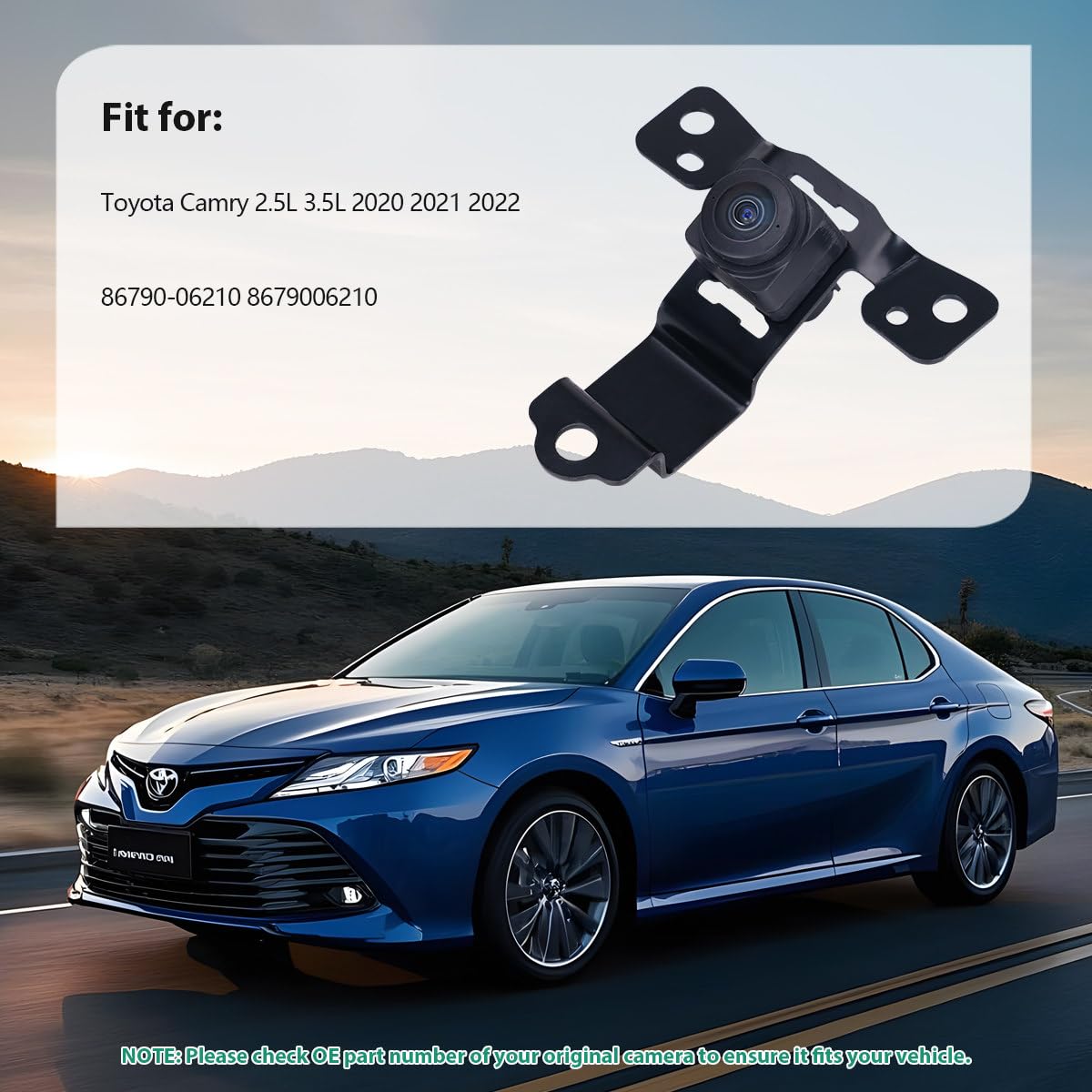 Amazon.com: 86790-06210 Front Grill Camera for Toyota Camry 2.5L