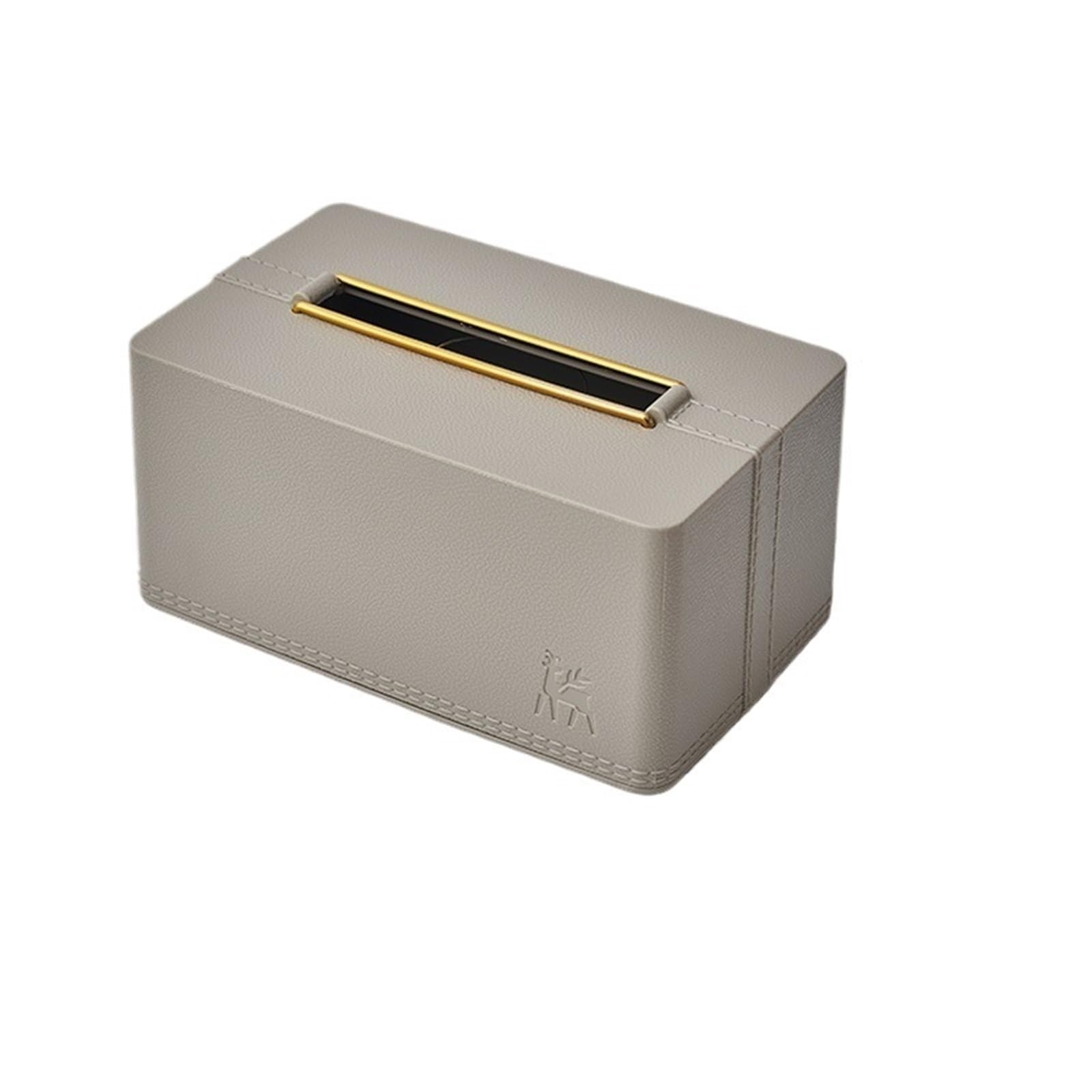 Tissue Case Creative Tissue Box Holder Rectangular Plastic Napkin Facial Dispenser For Bathroom Kitchen Bedroom Living Room Tissue Dispenser(Gris)