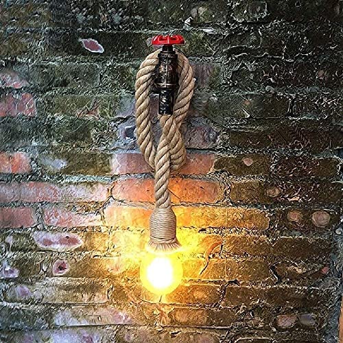 Luces de pared retro estilo bronce y nórdico para habitación con cadena ajustable 2