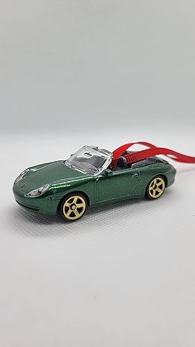 2021 Christmas Ornament with Tree for Convertible Porsche Carrera 911 by Speedtails (Green)