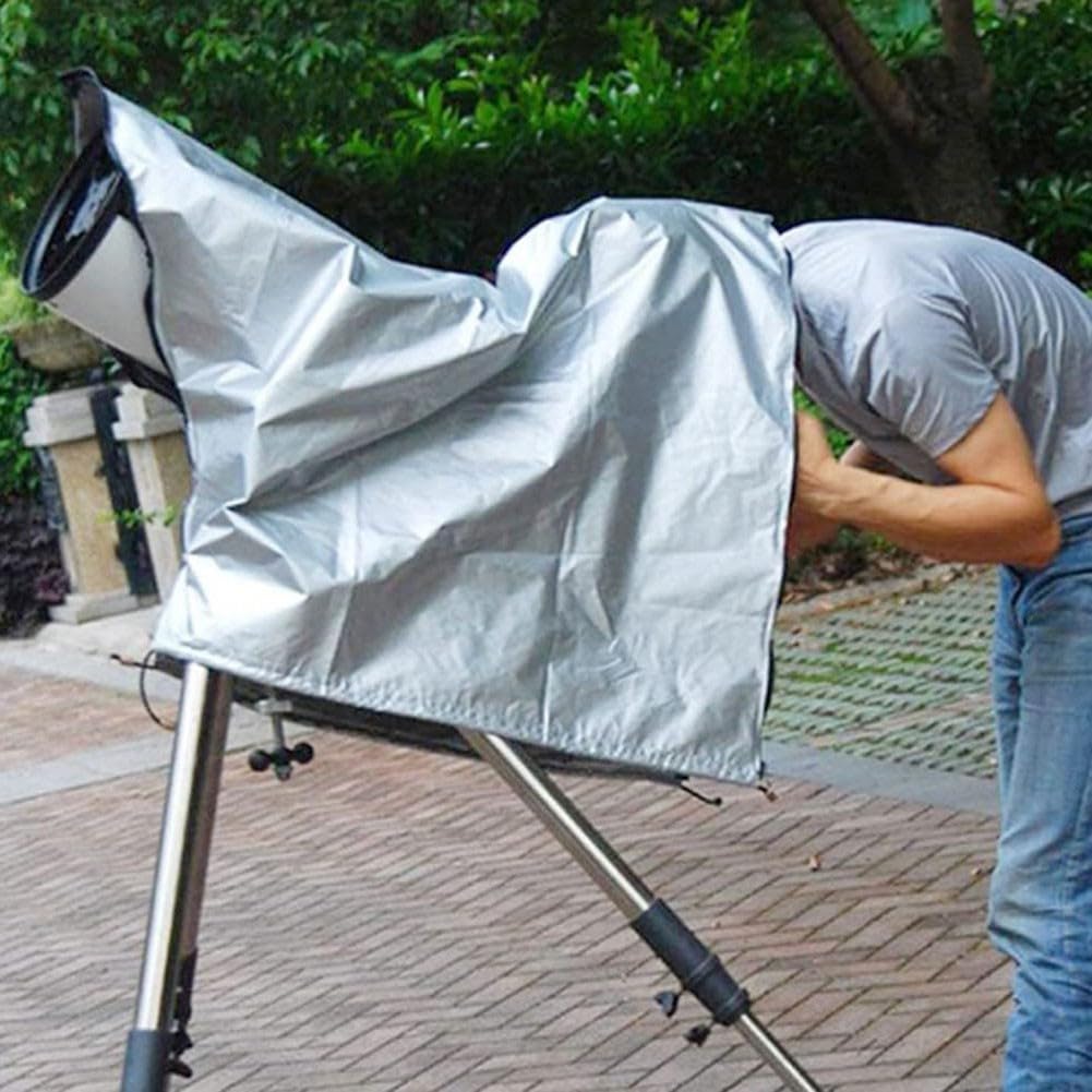 DAZZLEEX Housse anti-poussière en tissu Oxford pour télescope astronomique protège de la pluie, de la poussière et du soleil, pliable et facile à (noir, 100 x 75 cm)