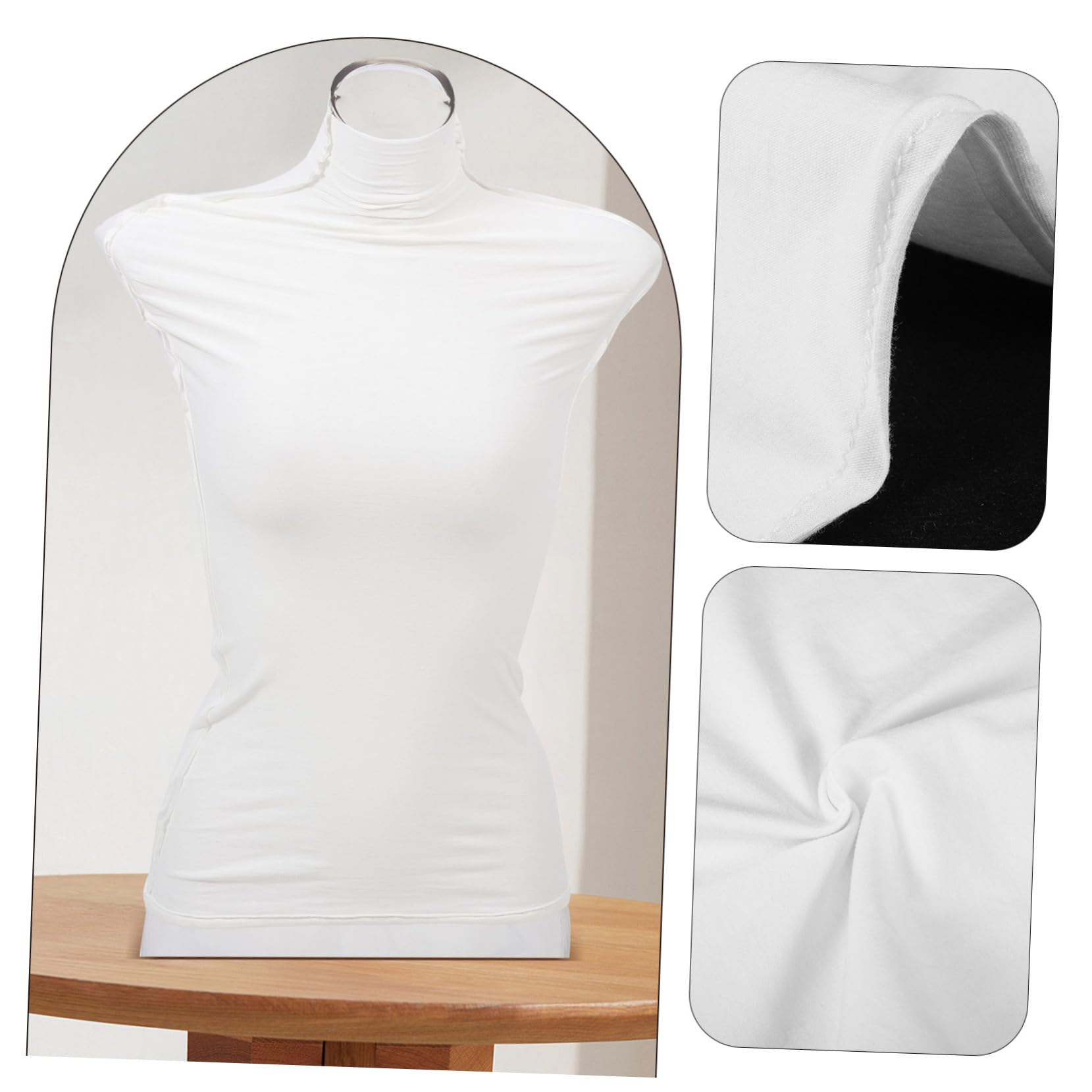 Elastischer Baumwollbezug Für Weibliche Schneiderpuppe Oberkörperabdeckung 28X13 Inch Für Modepräsentationen Schaufensterpuppen-Zubehör