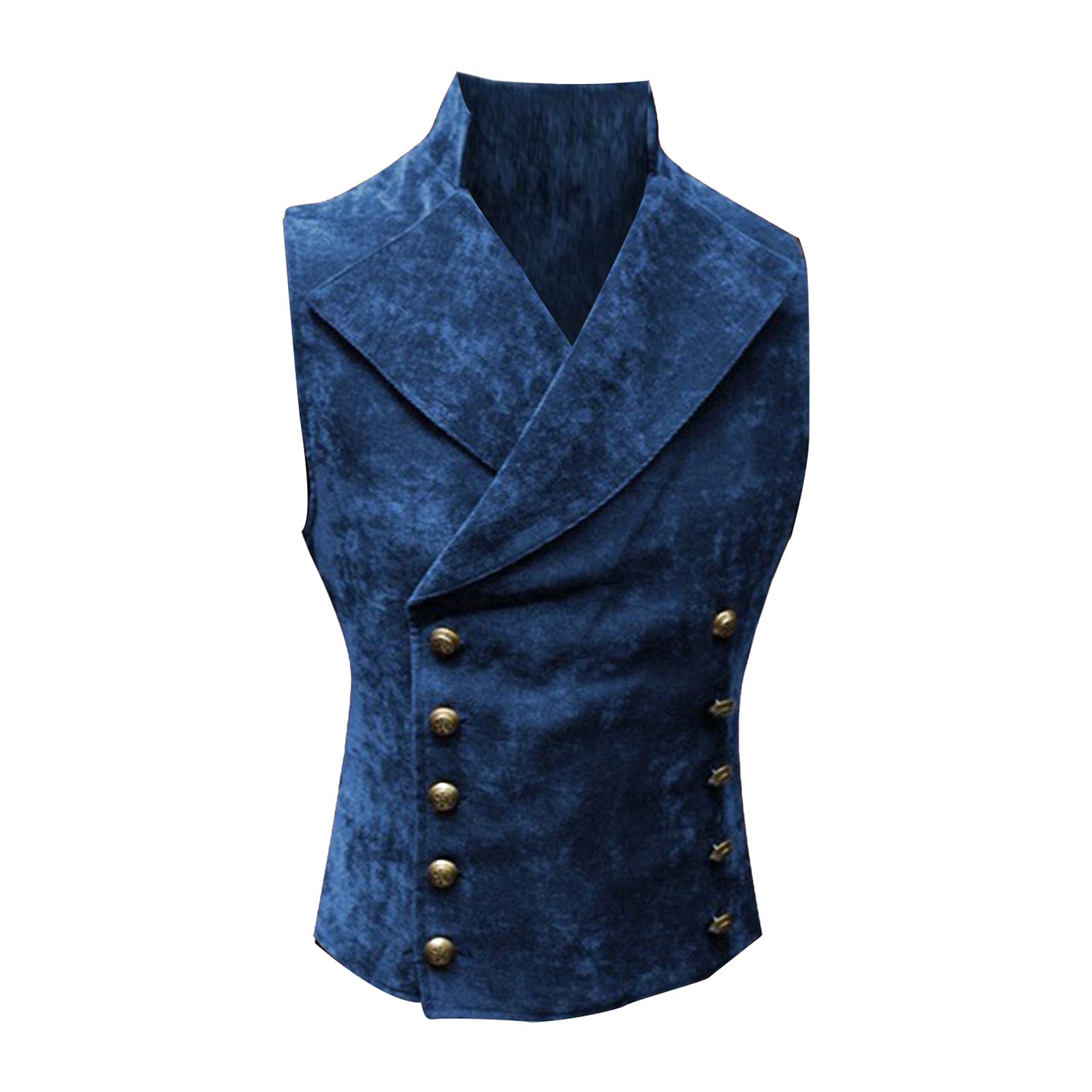 Men's Jackets Windbreaker Gothic Victorian Coat Gothic Leather Trench Coat for Men Steampunk Clothing Sweat Jacket Windbreake Gothic Coat Vintage Jacket Blue — image 1