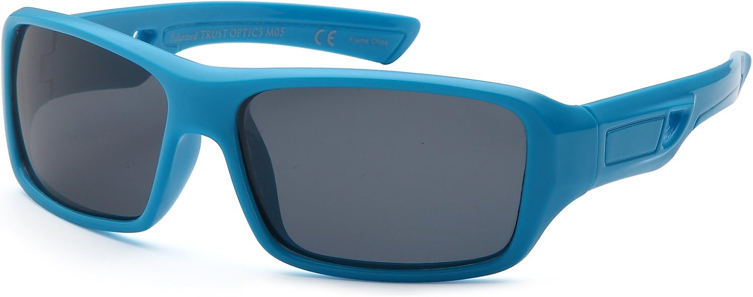 Trust Optics Soft Flexible Sporty Style Kids Polarized Wrap Sunglasses Shades for Baby and Children Age 3-10