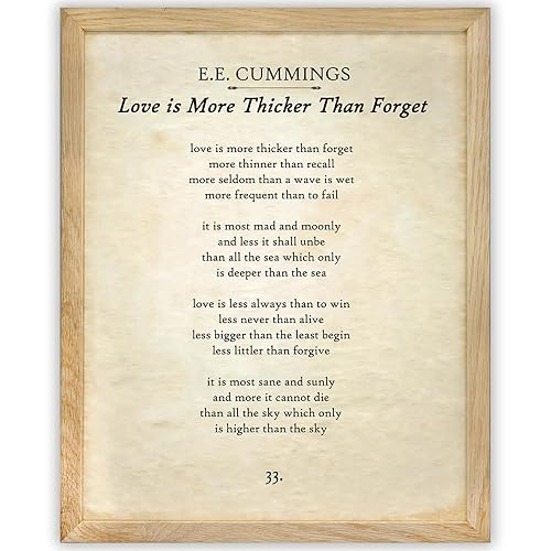 Vista 78 de To Be Nobody But Yourself - E.E. Cummings 11x14 Unframed Motivational Wall Art - Literature Book Posters for English Classroom, Home Office or