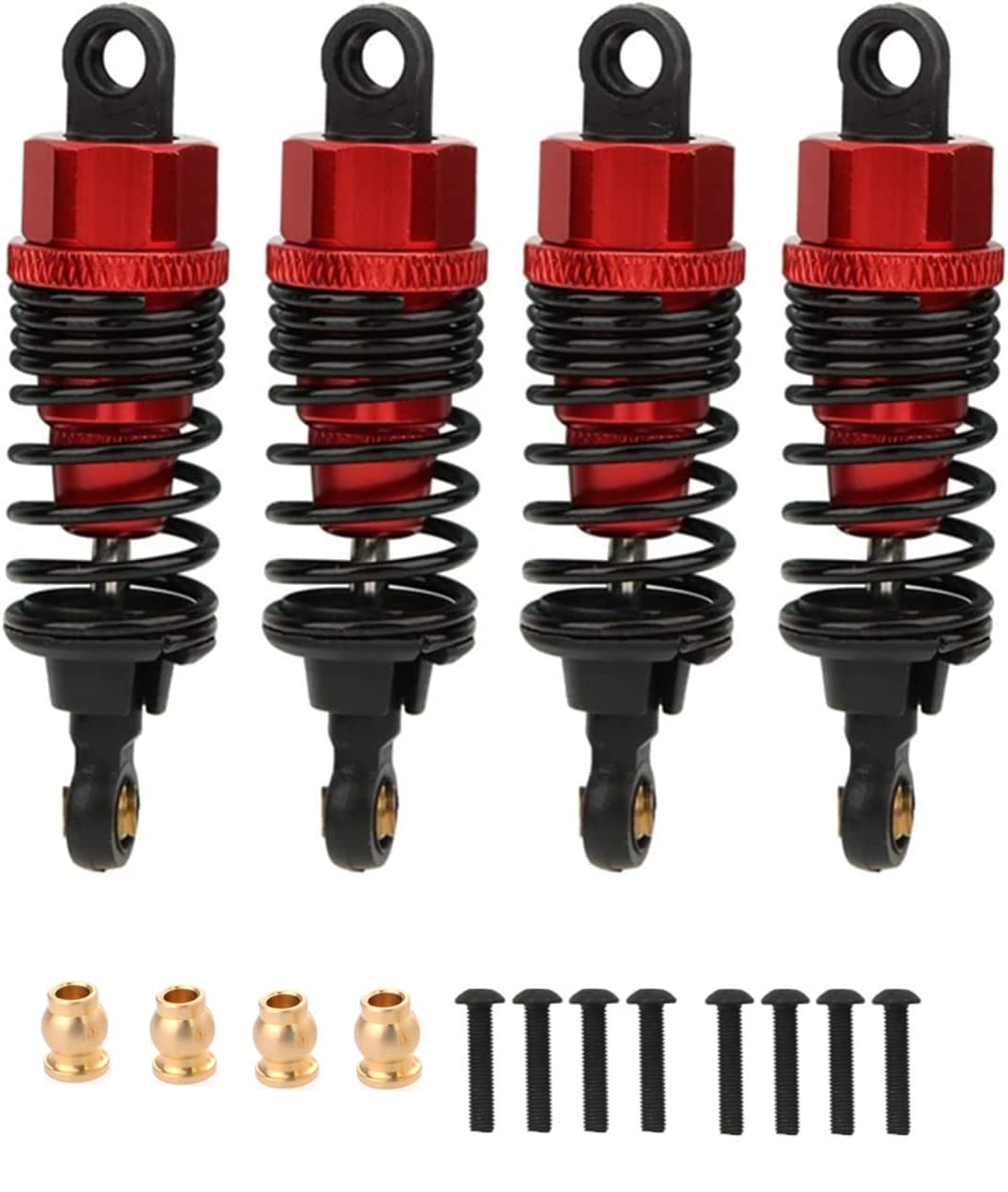 NexxSpeed Square Motor Mount w/Disk Damper Center Shock Package (Gold) - Kyosho Mini-Z MR03