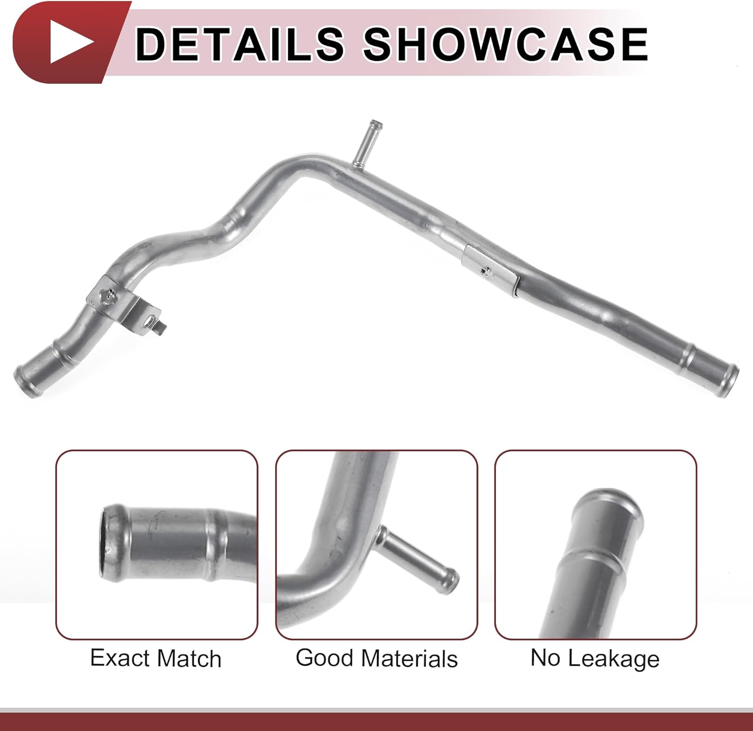 1 Pc Heater Hose for Kia Forte Forte5 2014-2018 Engine Water Inlet Tube Pipe No.254572E000 Silver Tone Metal