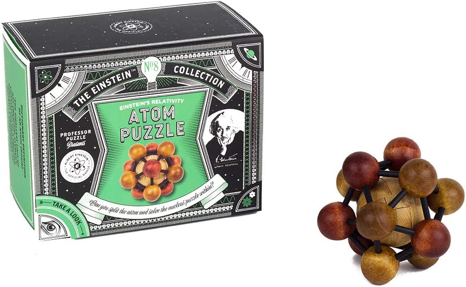 The Einstein Collection Atom Puzzle / 2 Part Disentanglement and Assembly Puzzle/Professor Puzzle 3D Brain Teaser Puzzle : Toys & Games