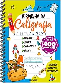 Livro Infantil Caderno De Caligrafia 400 Atividades Letra Cursiva