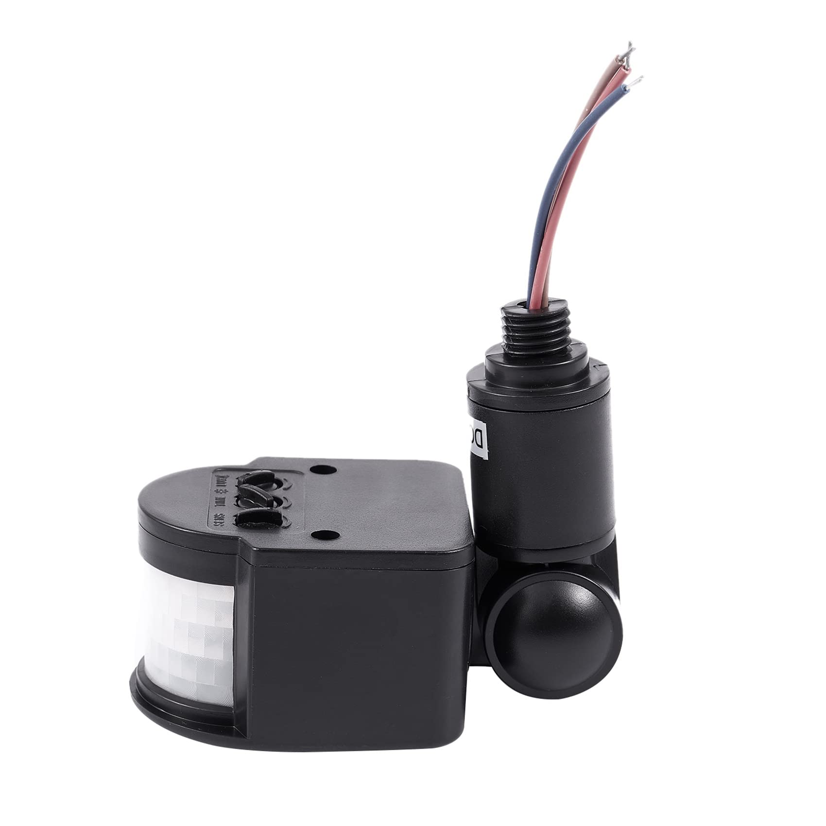 10X Outdoor Interruptor de Sensor de Movimiento Infrarrojo AutomÁTico PIR de 12V DC para Luz LED, Negro
