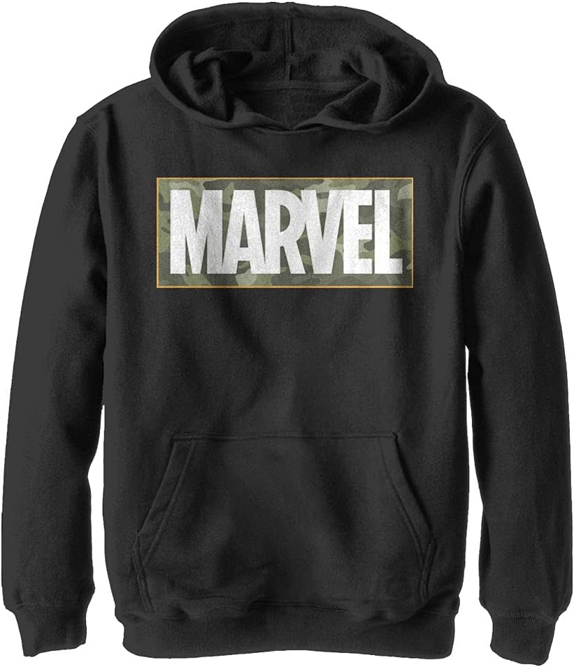 Marvel Boys’ Camo Simple Brick Hoodie
