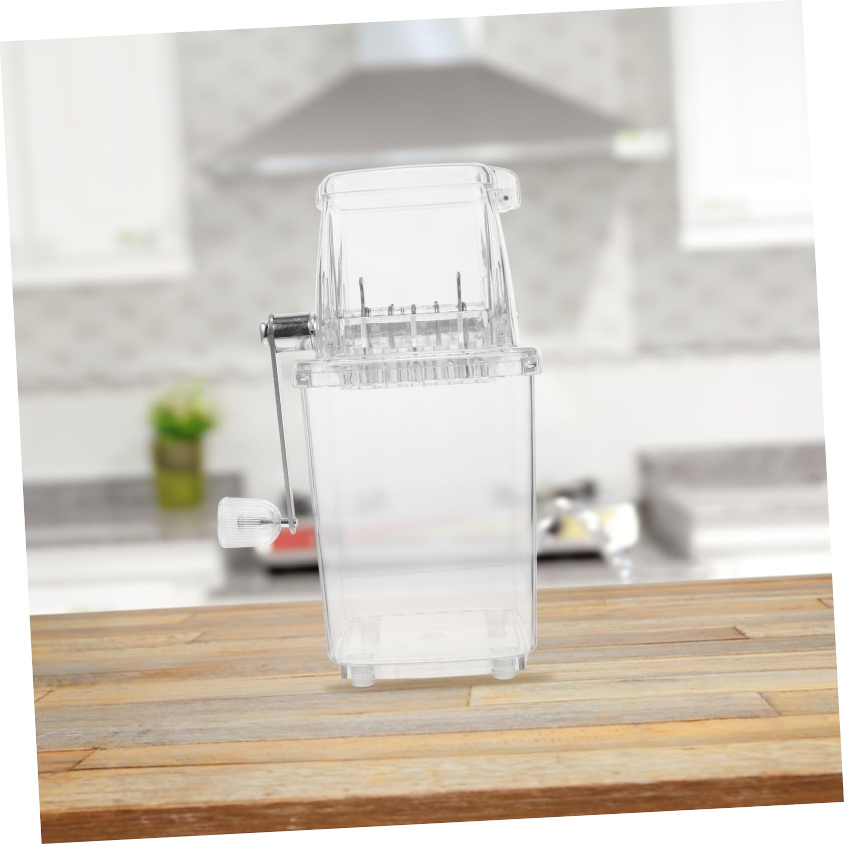 Mikinona Tritaghiaccio Manuale Portatile Inossidabile Utensile da Cucina per Ghiaccio Tritato Facile da Usare per Bevande e Dessert Estivi per Inaugurazioni di Casa