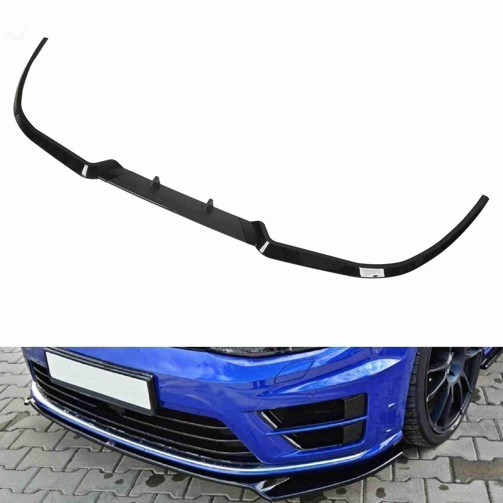 Seat Przedni Zderzak Podbródek Dokładka 114 cm Czarny Błyszczący Spojler