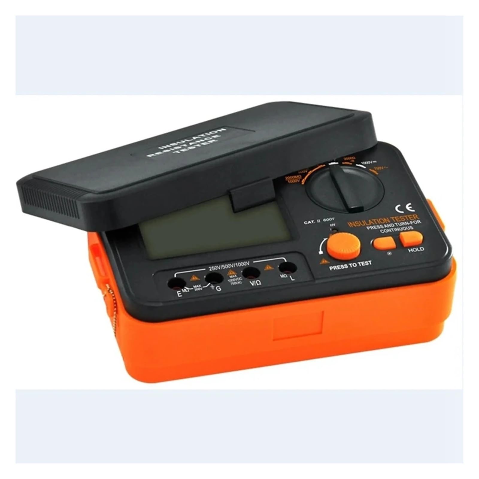 VC60B+ Digitaler Isolationswiderstandstester LCD Elektronisches DC/AC-Voltmeter 0,1~2000m Ohm MegOhm Meter Datenhaltealarm Für Haushaltssteckdosen, Sicherungen, Batterien