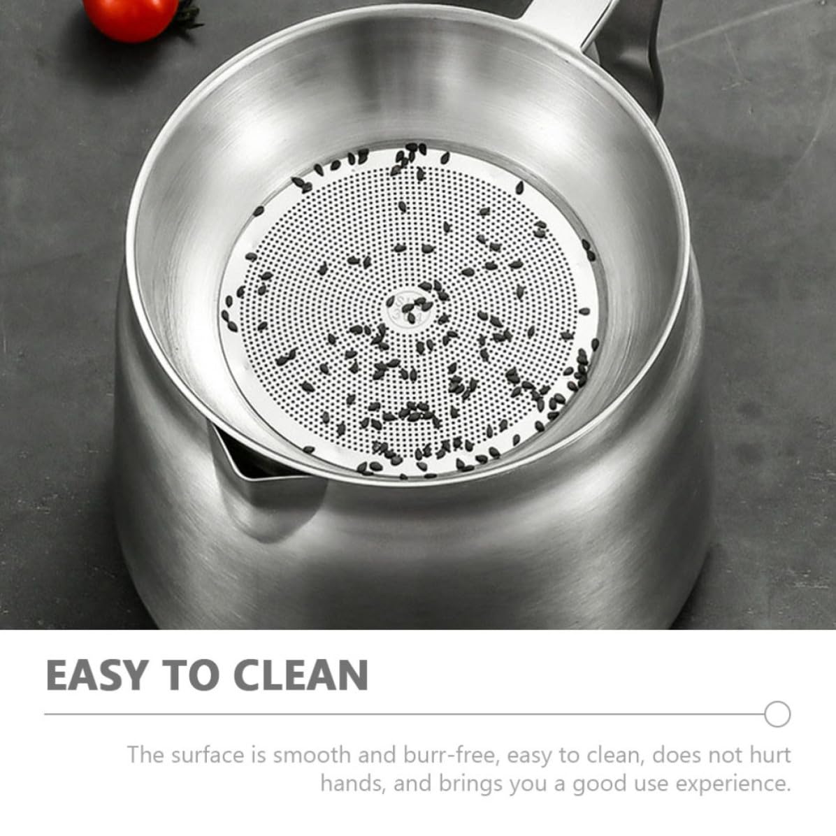 DOITOOL Colador de Filtro Aceite Inoxidable de Acero Cocina de 304 y Capacidad de 2l, Diseño Almacenamiento para Uso Doméstico