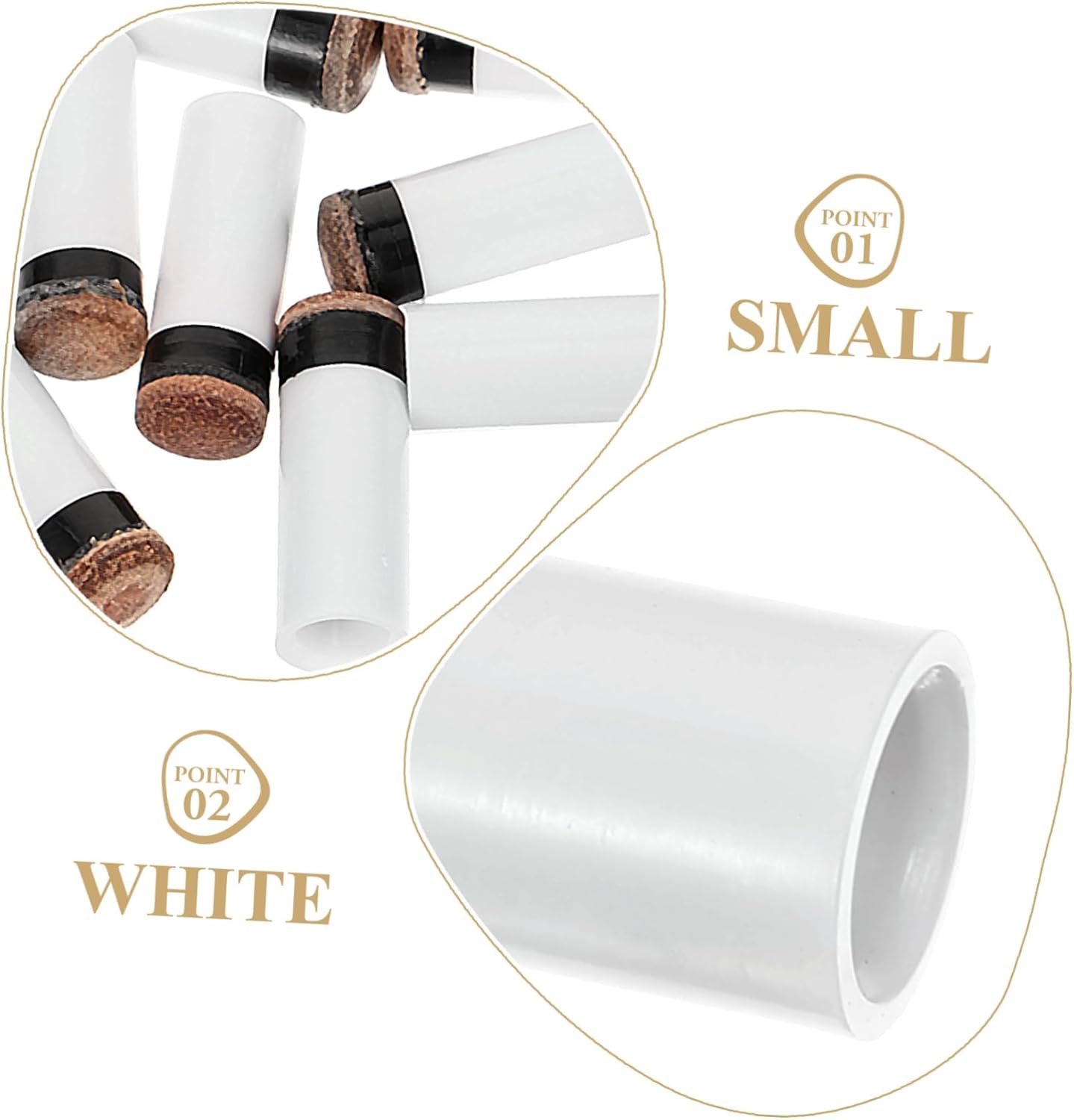 POPETPOP mm Cue Pool Cue Ferrule Billiard Cue Stick Ferrules Pool Cue Tips Snooker Cue Pool Stick Sticks Felt Cue