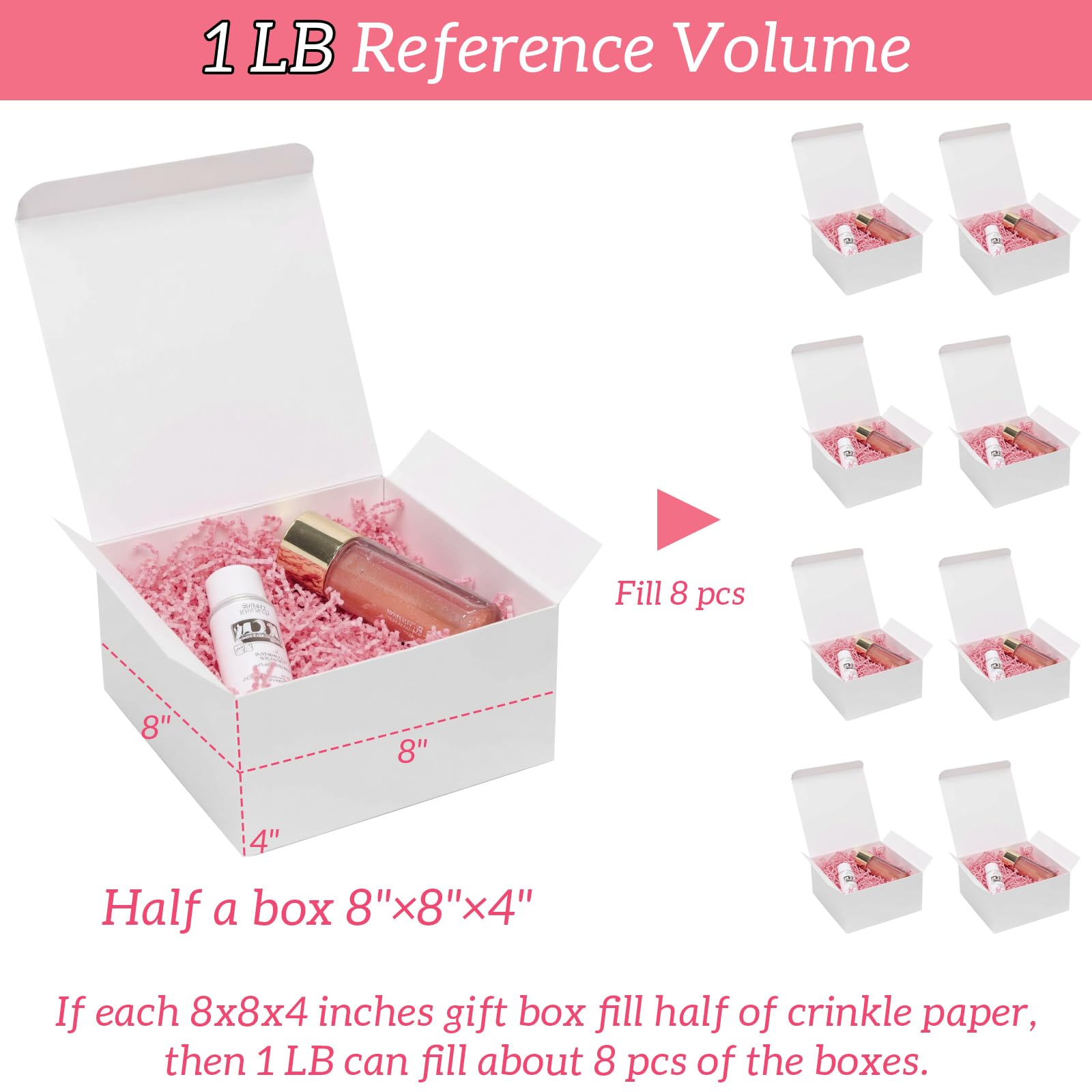 Papier Déchiqueté Froissé 450 G - Rembourrage Décoratif Pour Paniers Cadeaux, Pâques, Noël, Mariages, Fêtes