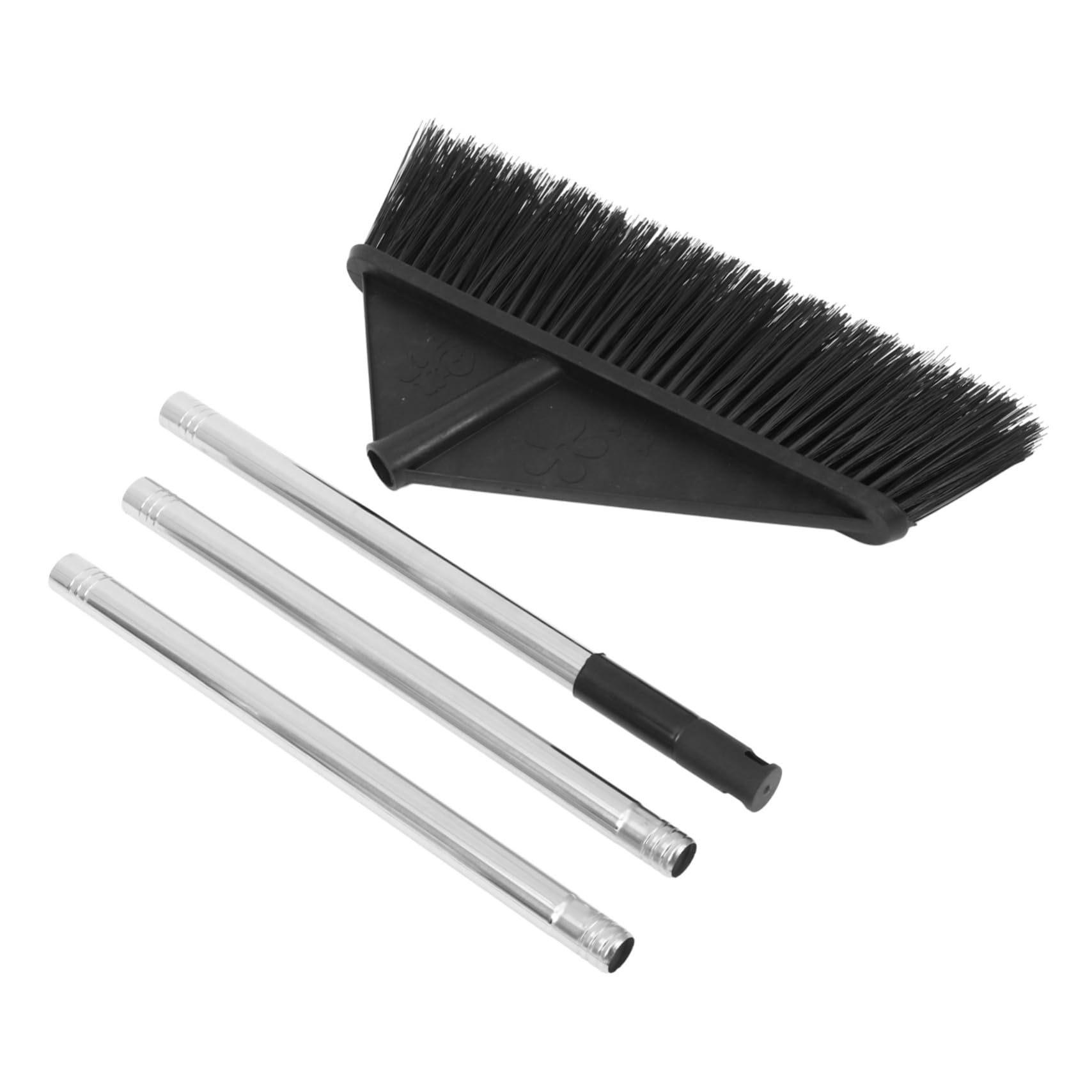Didiseaon Sturdy Stainless Steel Broom Long Handle for Easy Cleaning Wide Sweep Broom for Home and Office